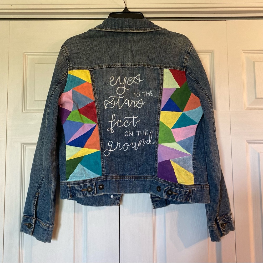 painted denim jacket